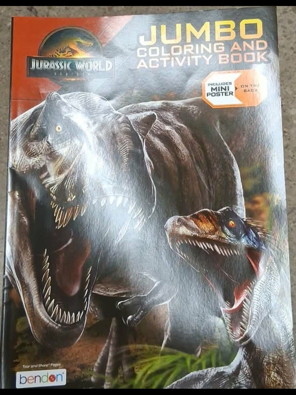 New Jurassic World Coloring and Activity Book